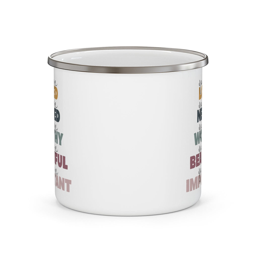 Enamel Camping Mug - you are Loved Inspiration Affirmation - Image #0