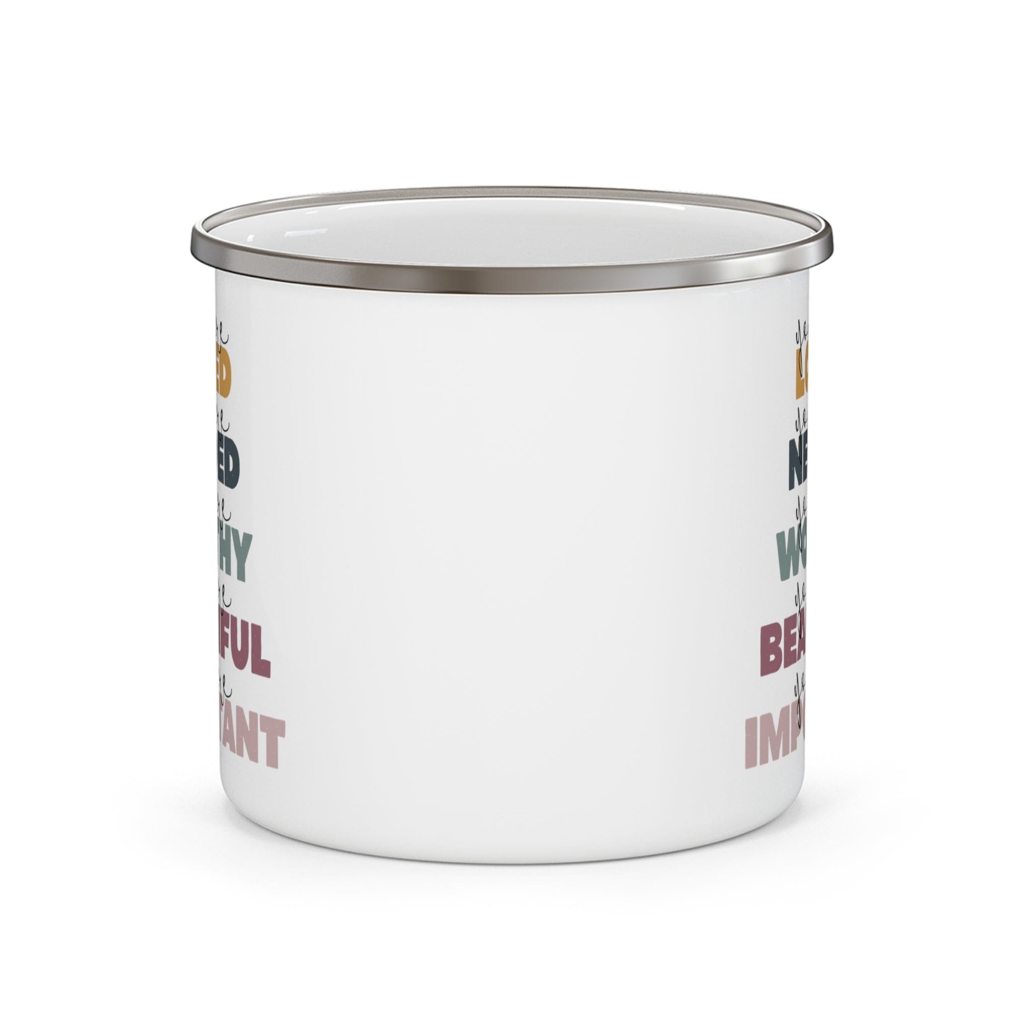 Enamel Camping Mug - you are Loved Inspiration Affirmation - Image #0